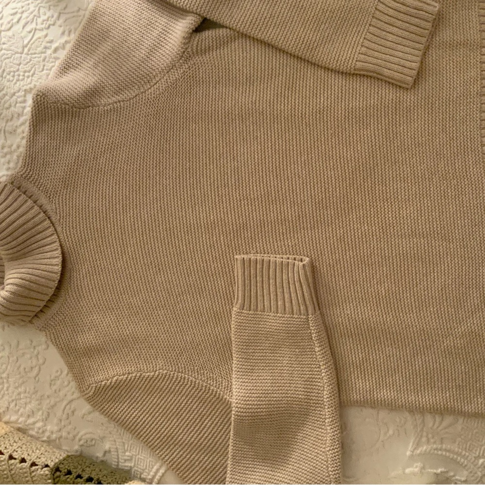 Cozy Khaki Knit Sweater